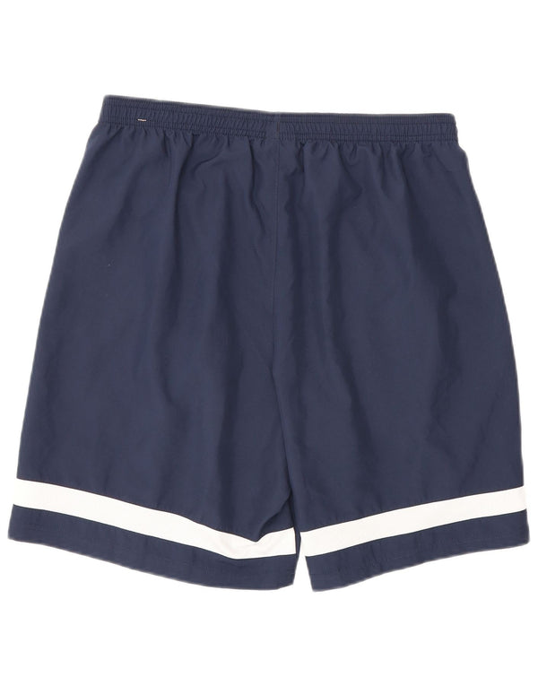 Nike Herre Dri Fit grafiske sportsshorts Large Navy Blue Colourblock