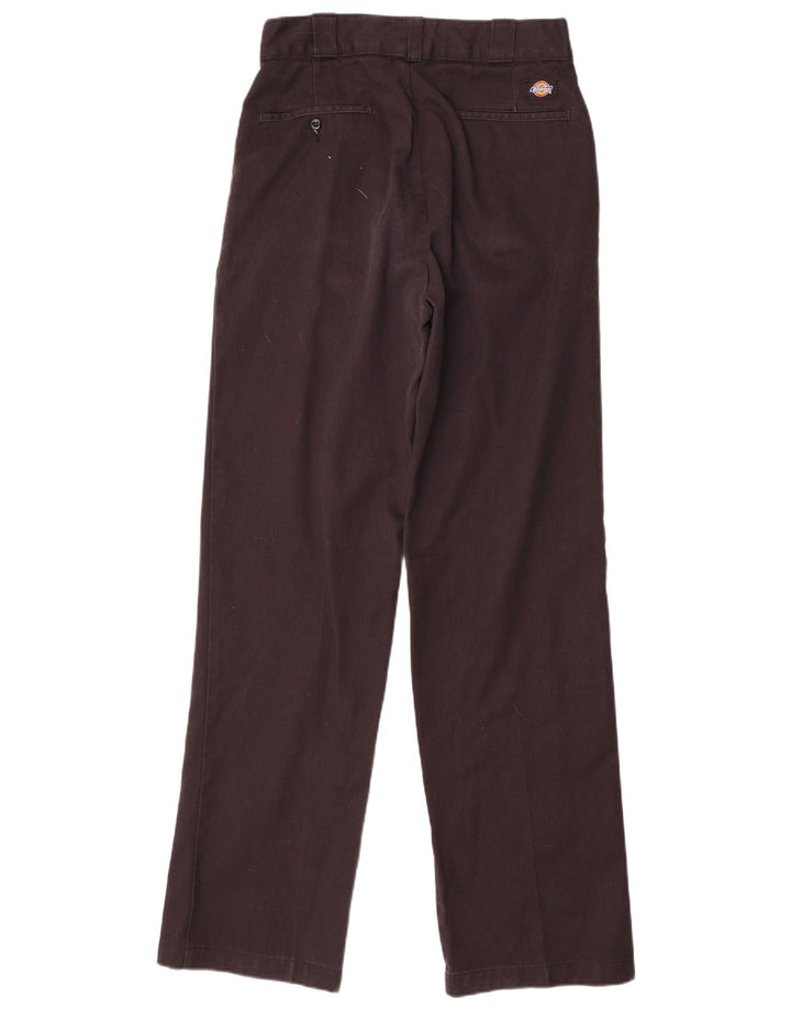 Dickies Mens Straight Chino Trousers W32 L34 Brown Polyester