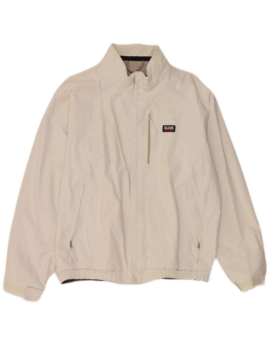 Giacca antipioggia da uomo Slam UK 44 2XL nylon bianco