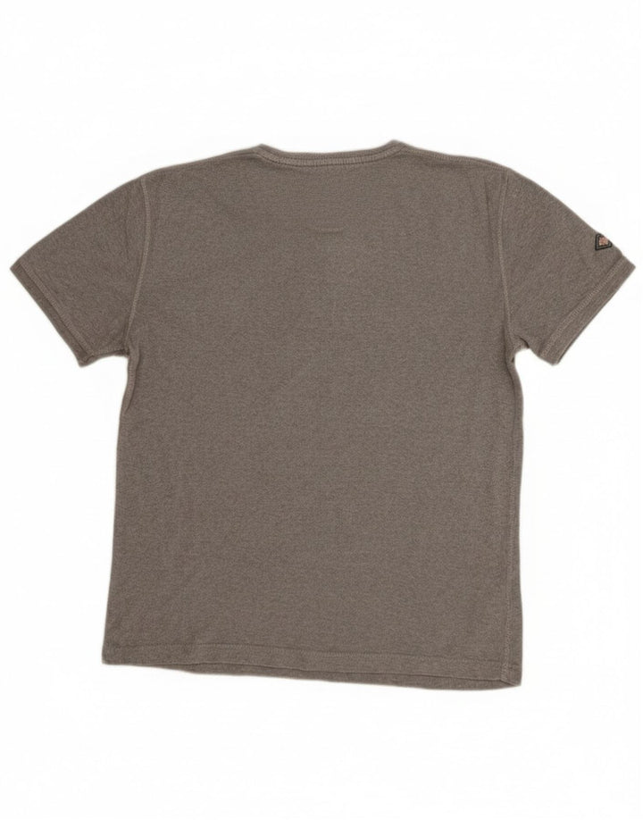 Superdry T-shirt top til mænd, stor grå bomuld