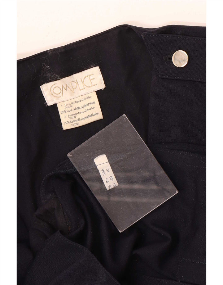 Complice Womens Military 3/4-ærmet blazerjakke EU 40 Medium Navy Blue