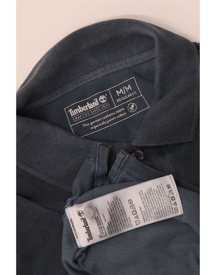 Timberland Mens Regular Fit Polo Shirt Medium Navy Blue Cotton