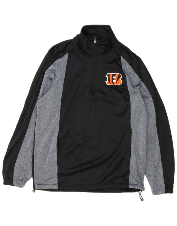 NFL Mens Cincinnati Bengals Graphic Sweatshirt Jumper Medium Black