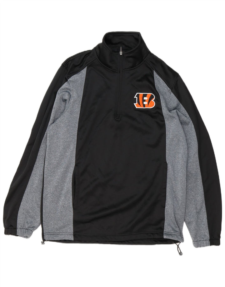 NFL Mens Cincinnati Bengals Graphic Sweatshirt Jumper Medium Black