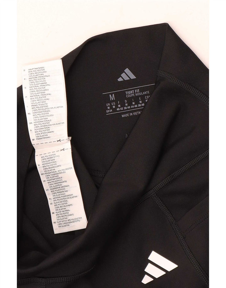 Adidas Womens Tight Fit Leggings UK12/ 14 Medium  Black Polyester
