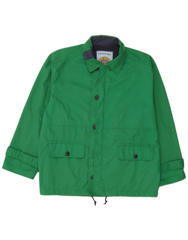 Vintage Mens Yachting Loose Fit Utility Jacket UK 38 Medium Green Polyester