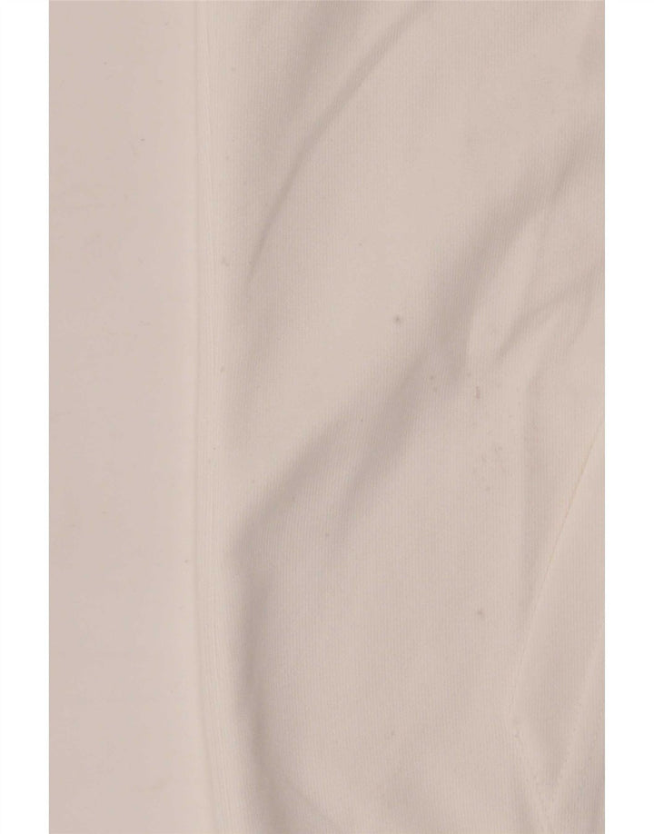 Nike Mens Graphic Zip Hoodie Sweater Medium White Colourblock Polyester