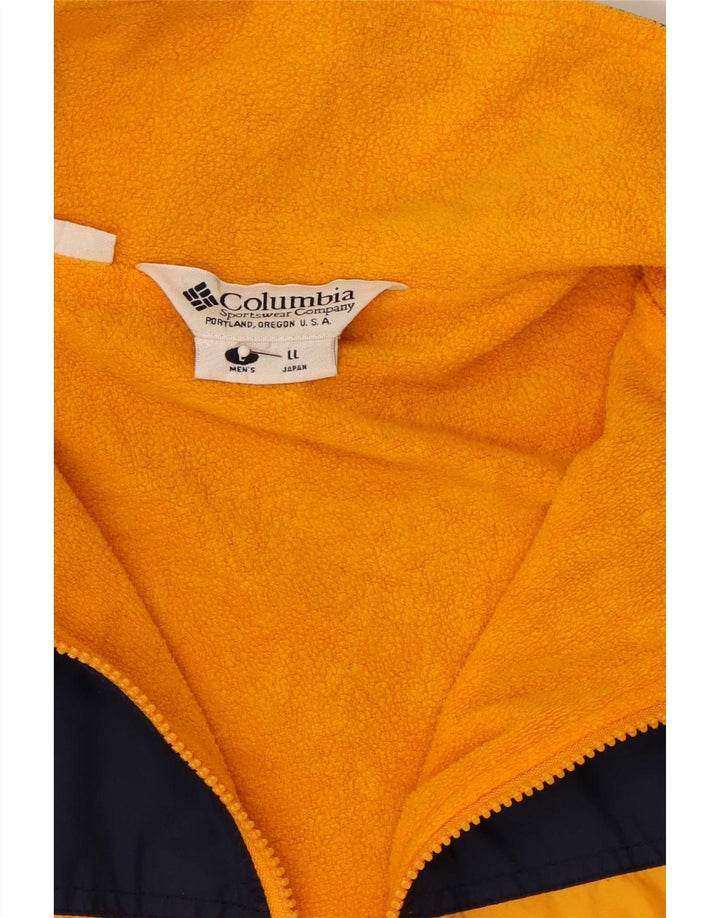 Columbia Mens Windbreaker Jacket UK 40 Large Yellow Colourblock