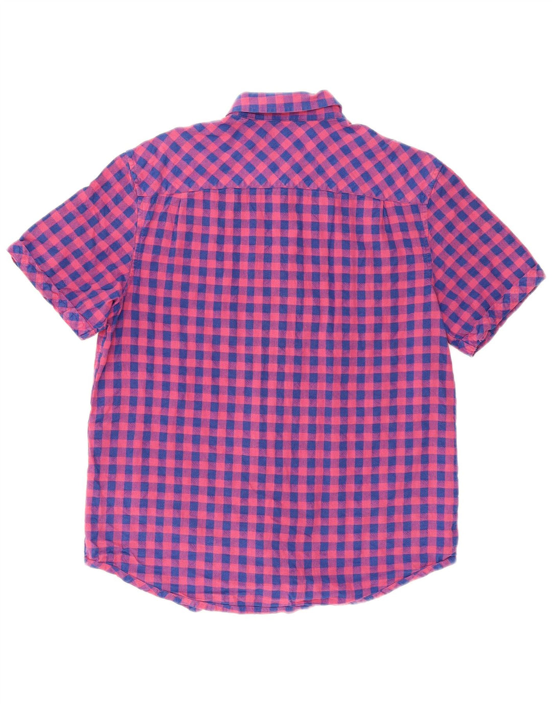 Penguin Herren-Kurzarmhemd, groß, rosa Gingham