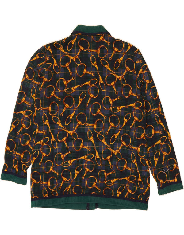 DOMINA Damen Strickjacke mit abstraktem Muster UK 20 2XL Grün