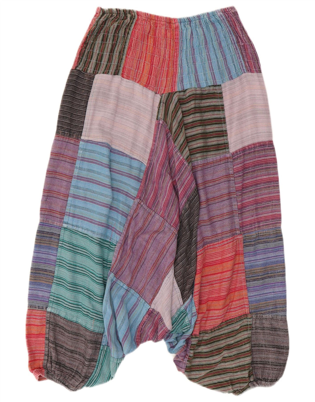 VINTAGE Womens Harem Trousers W30 L22 Multicoloured Patchwork