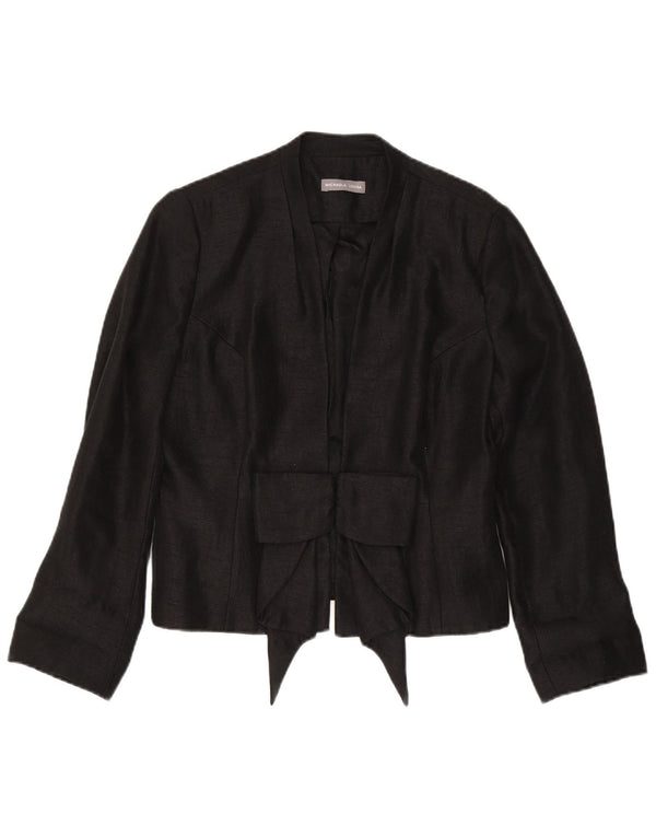 Blazer Vintage pentru femei UK 14 Medium Black Viscose