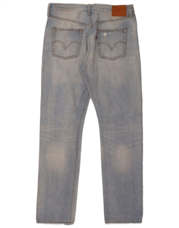Levi's Mens Distressed Slim Jeans W29 L32 Blue Cotton