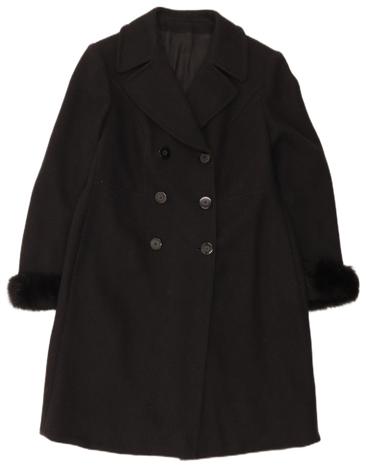Cappotto doppiopetto da donna Giole UK 14 medio nero