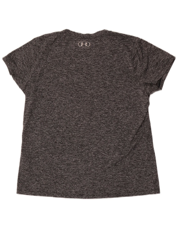 Maglietta Under Armour da donna Heat Gear vestibilità ampia UK 18 XL grigio chiazzato