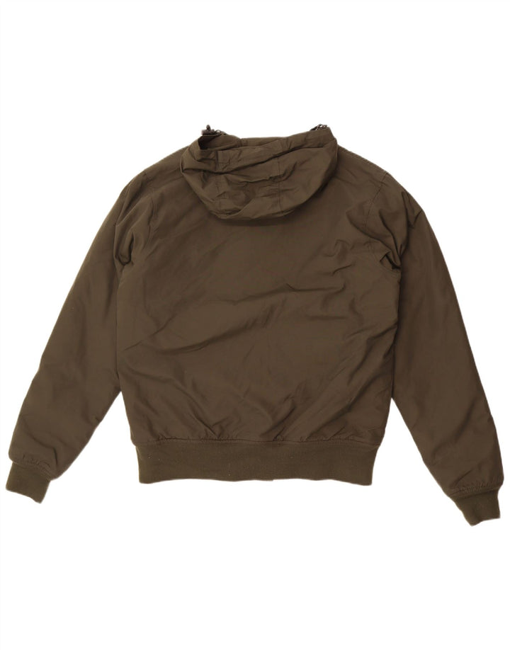Dickies Mens Hooded Bomber Jacket UK 36 Small Khaki Polyamide