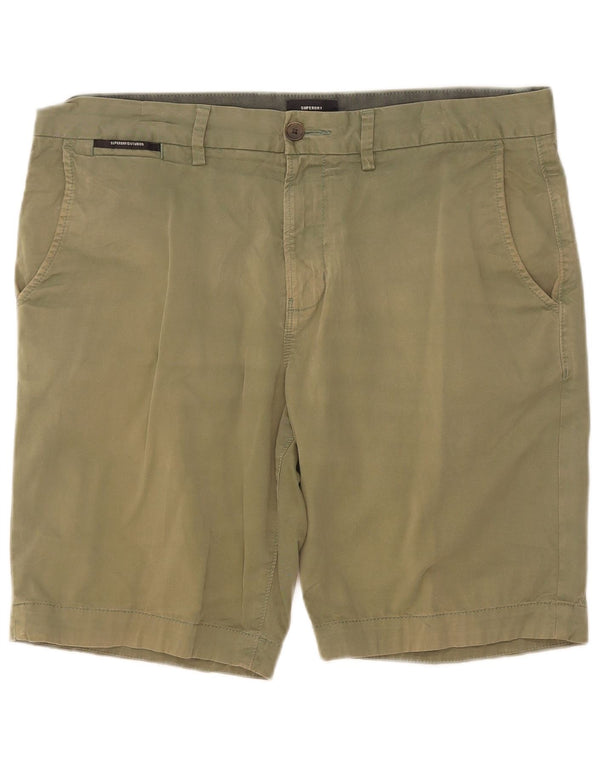Pantaloncini chino da uomo Superdry W34 Large Green Cotton