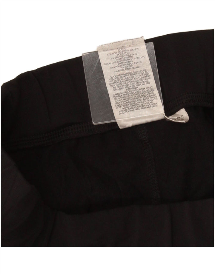 Adidas Dame Capri Leggings UK 14 Large Black Colourblock Polyester