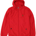 Lyle & Scott Jungen-Regenjacke mit Kapuze, 10–11 Jahre, rotes Polyester