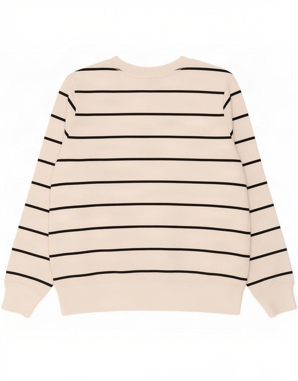 Felpa da donna Marks & Spencer UK 12 Cotone a righe bianche medie