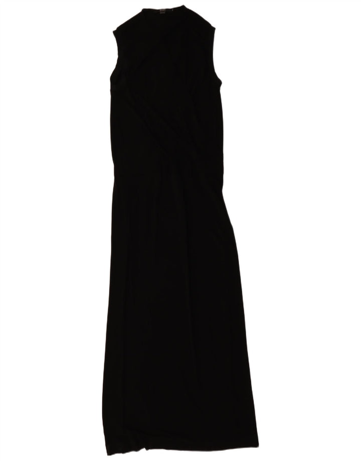 Abito lungo senza maniche da donna Seventy IT 46 Large in viscosa nera