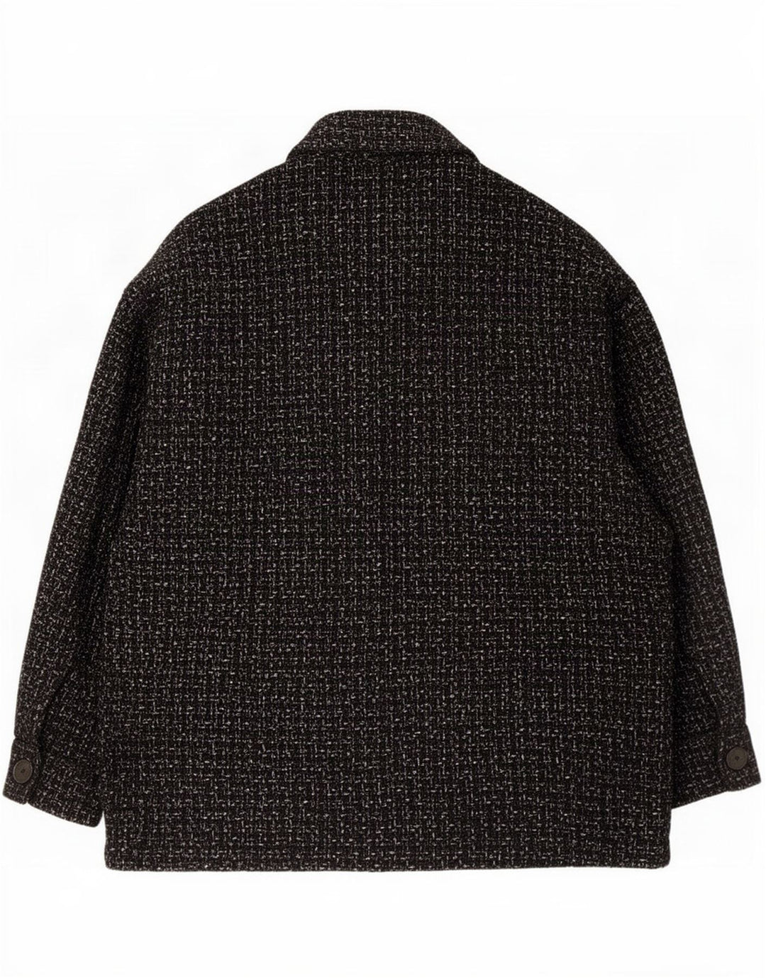 Zara Kvinder Oversized Utility Jacket UK 14 Medium Black Ternet Bomuld