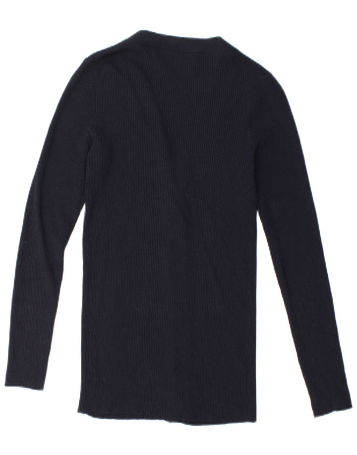 Zara Damen-Cardigan-Pullover UK 14 Medium Marineblau