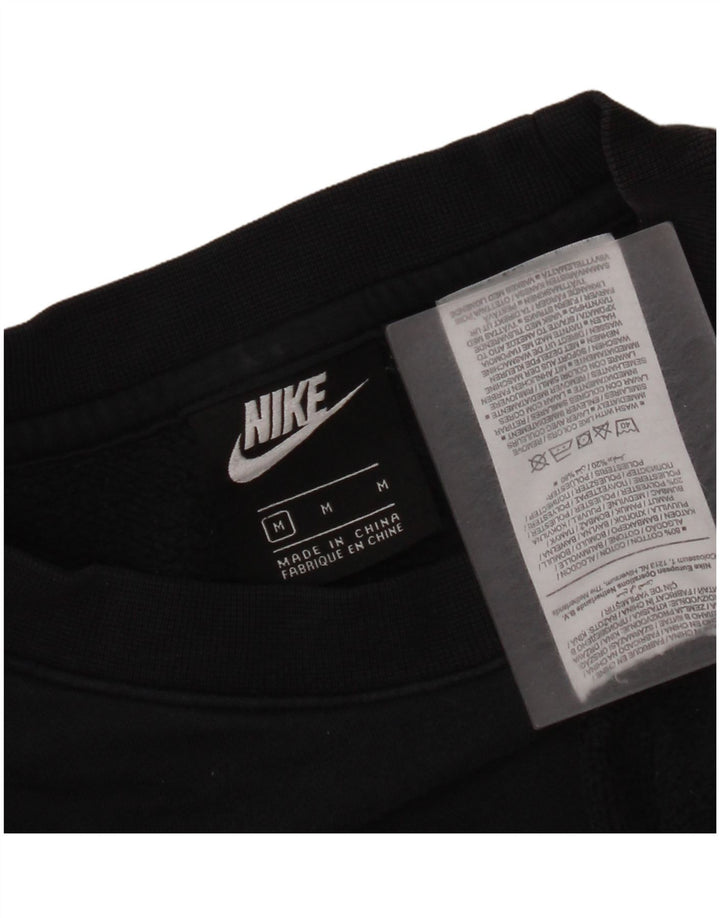 Nike Mens Sweatshirt Jumper Medium Black Cotton