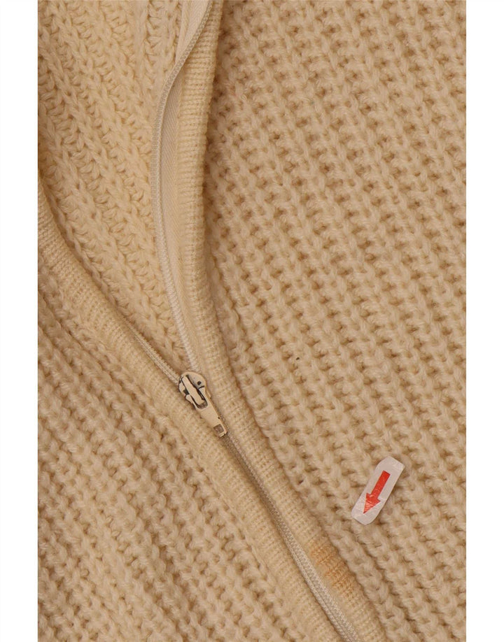 Vintage herre cardigan sweater UK 38 Medium Beige
