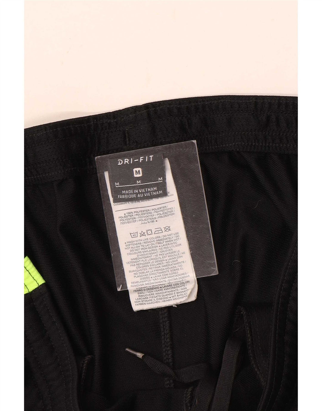 Nike Pantalon de survêtement Dri Fit pour homme en polyester color block noir moyen