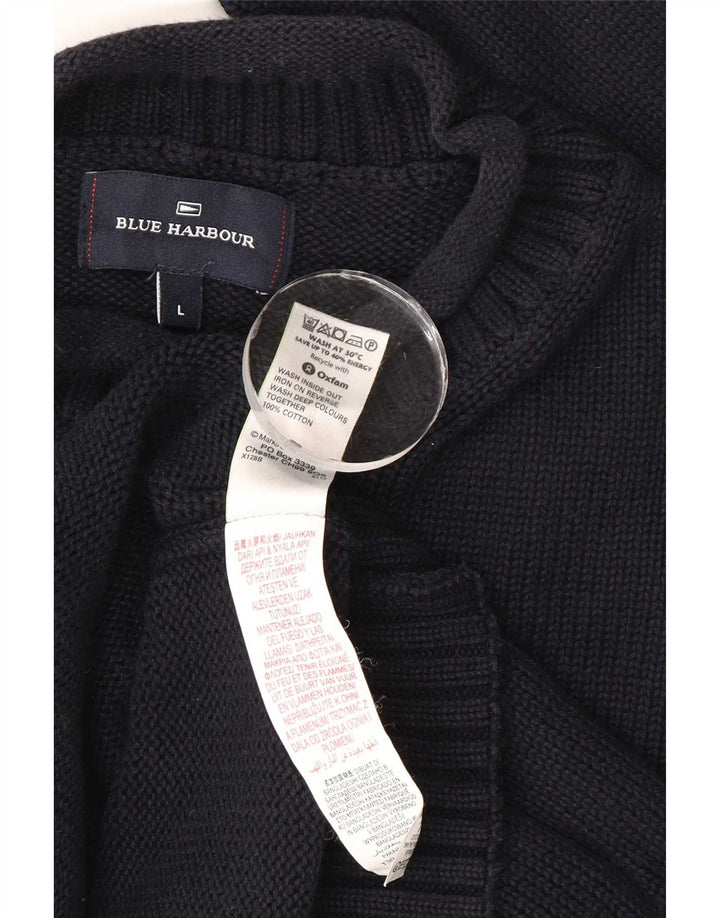 Marks & Spencer Pull col roulé pour homme Bleu marine Taille L