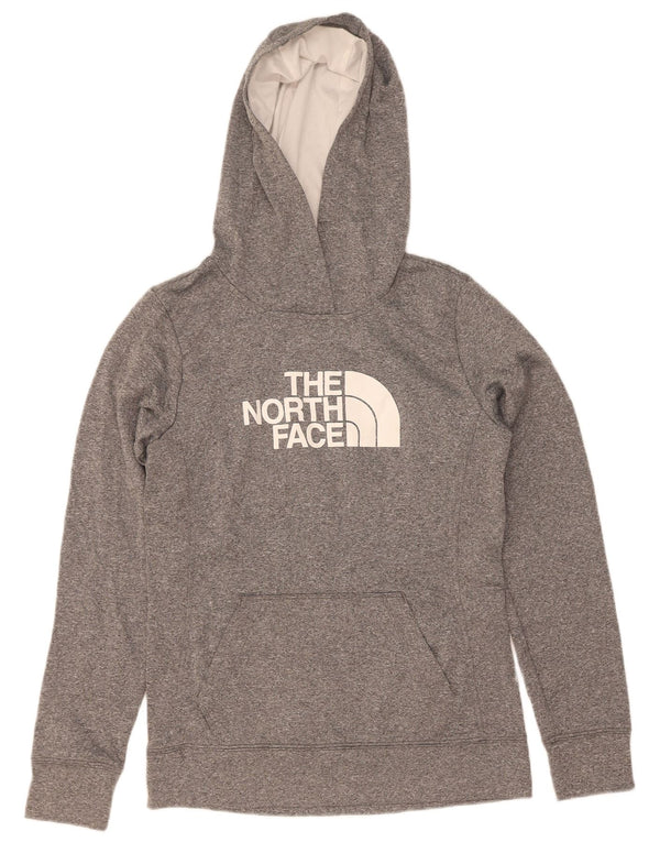 The North Face Womens Graphic Hoodie Jumper UK 10 Small Grey Polyester
