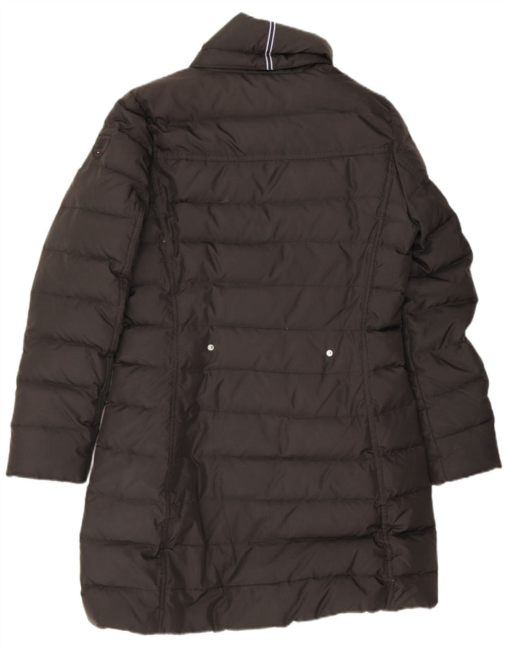 Tommy Hilfiger Womens Padded Coat UK 14 Medium Black Polyester