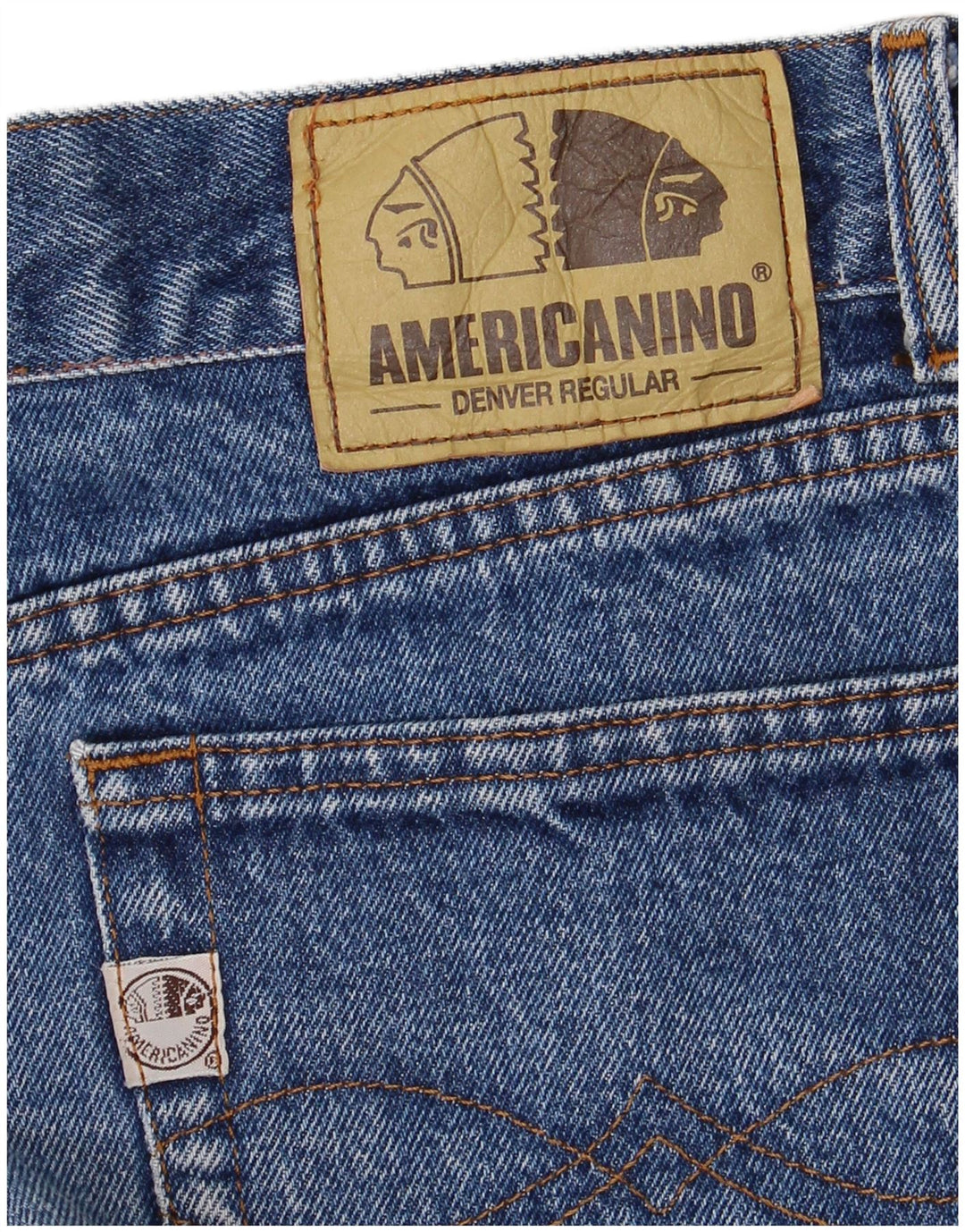AMERICANINO Mens Straight Jeans W34 L28 Blue