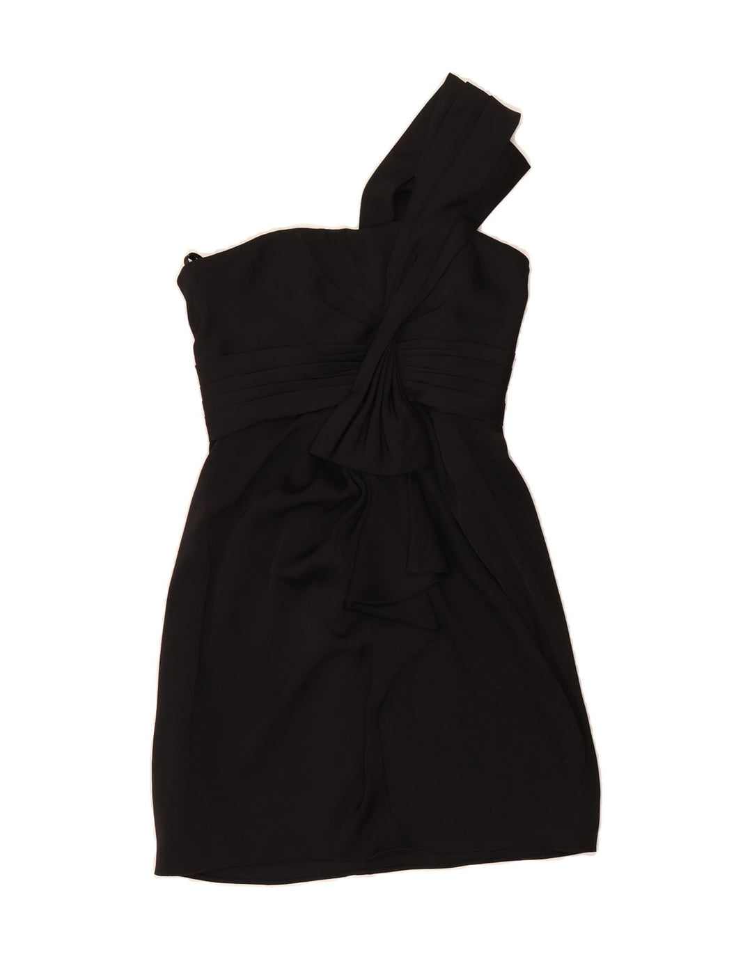 BCBGMAXAZRIA Womens One Shoulder Dress US 2 XS Black Polyester Vintage BCBGMAXAZRIA and Second-Hand BCBGMAXAZRIA from Messina Hembry 