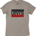LEVI'S Mens Graphic T-Shirt Top Small Grey Cotton Vintage Levi's and Second-Hand Levi's from Messina Hembry 