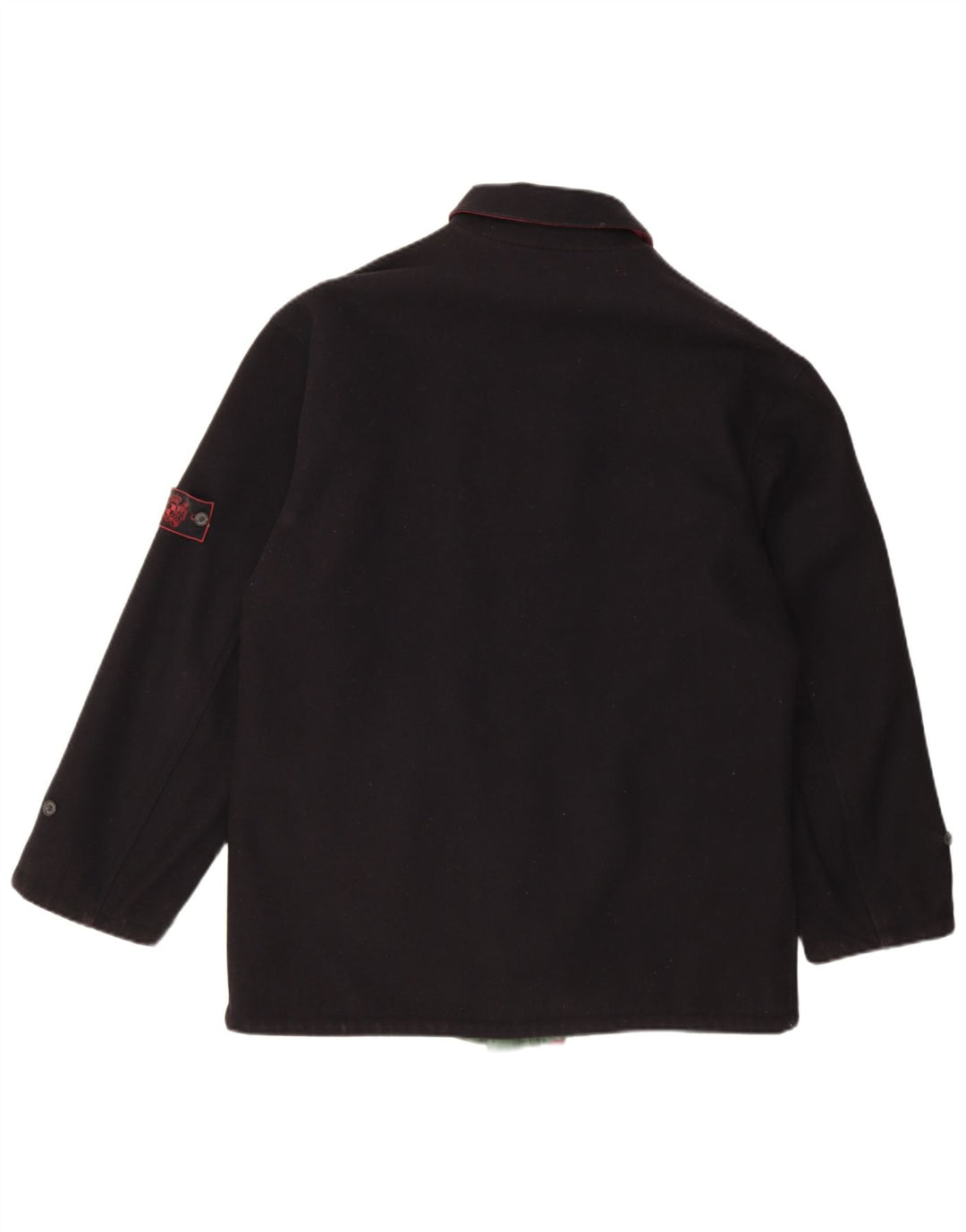 Ivy Oxford Mens Reversible Jacket UK 40 Large Navy Blue Wool