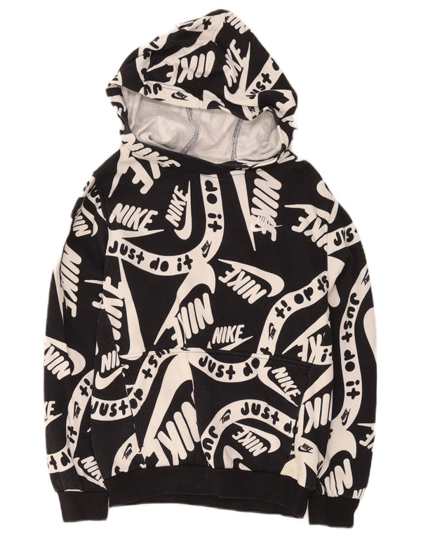 Nike Boys Graphic Hoodie Jumper 12-13 ετών, μεγάλο μαύρο βαμβακερό