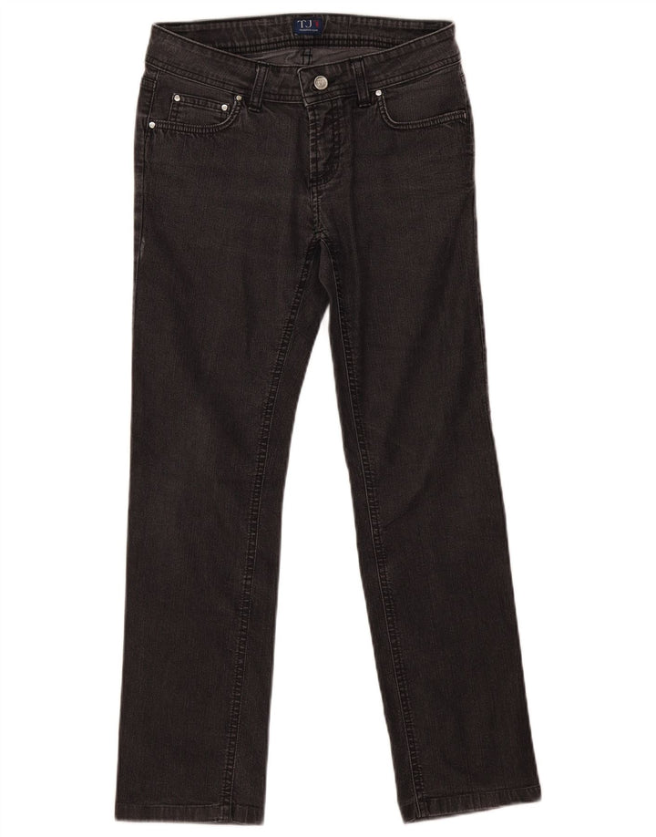 Trussardi Womens Straight Jeans W26 L27 Grey Cotton