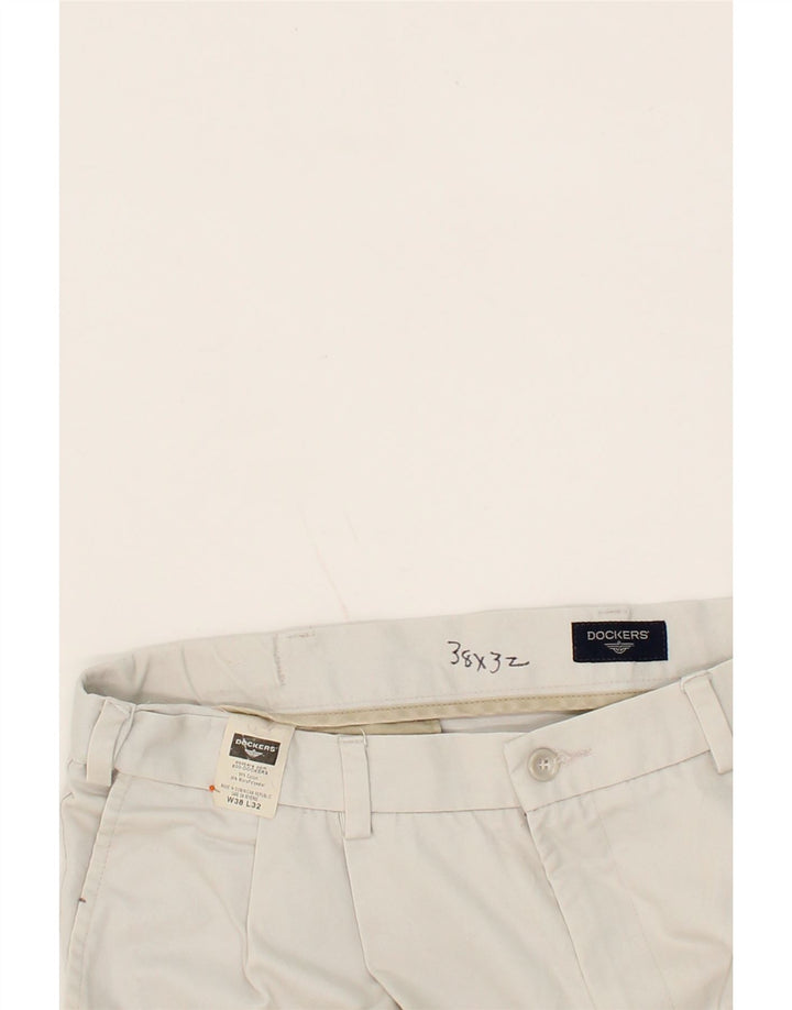 DOCKERS Mens Pegged Chino Trousers W38 L32 Grey Cotton Vintage Dockers and Second-Hand Dockers from Messina Hembry 