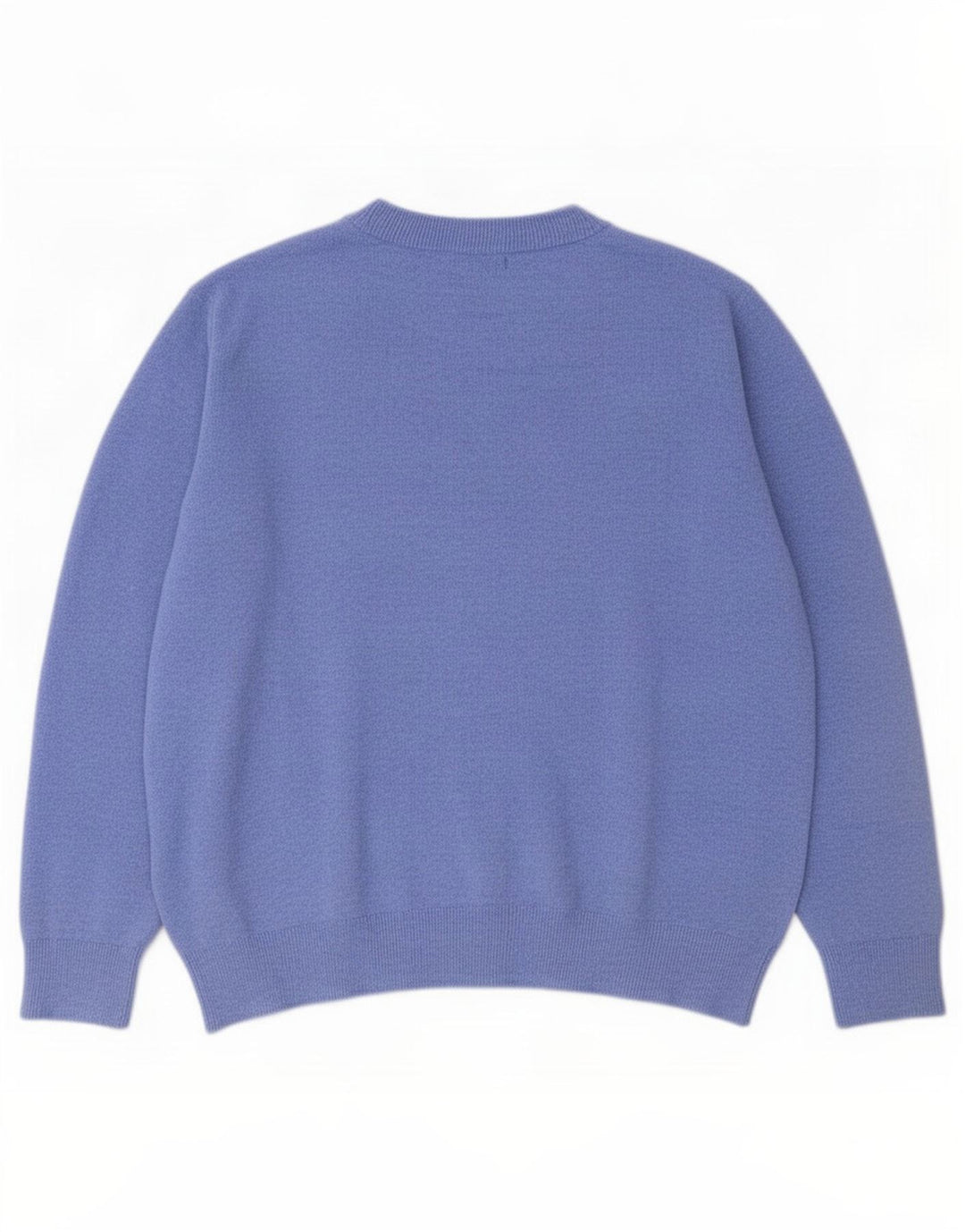 Marks & Spencer Damen-Pullover mit Rundhalsausschnitt, UK 14, Mittelblau, Polyester