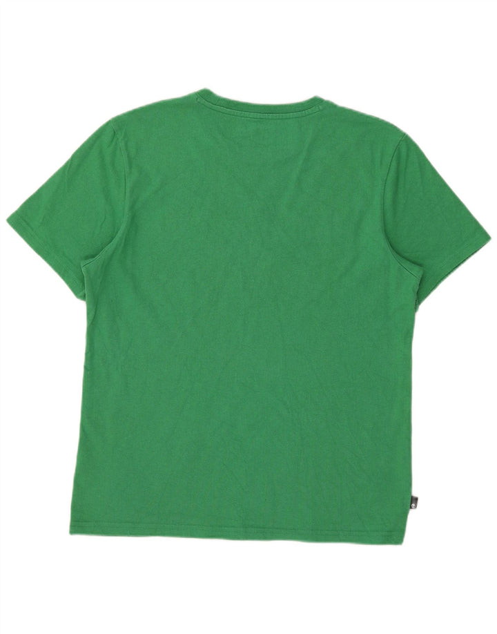 Timberland Mens Regular Fit Graphic T-Shirt Top Medium Green Cotton