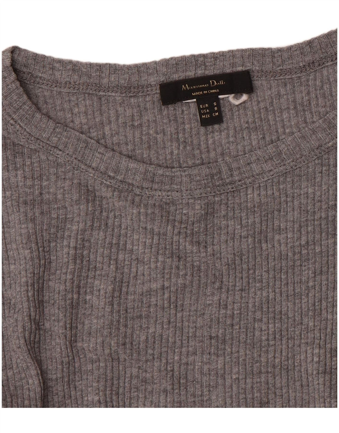 Massimo Dutti Γυναικείο μακρυμάνικο τοπ UK 8 Small Grey