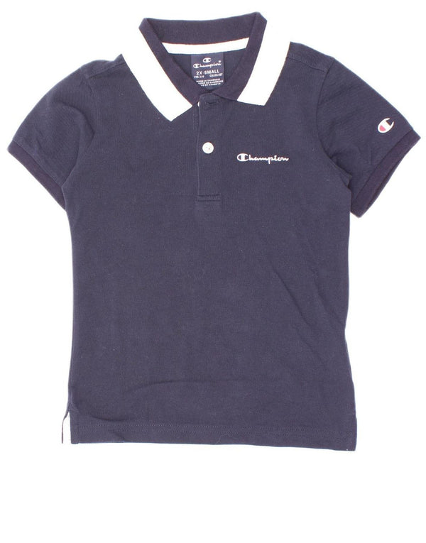 Champion drenge poloshirt 3-4 år 2XS Marineblå Colourblock Bomuld
