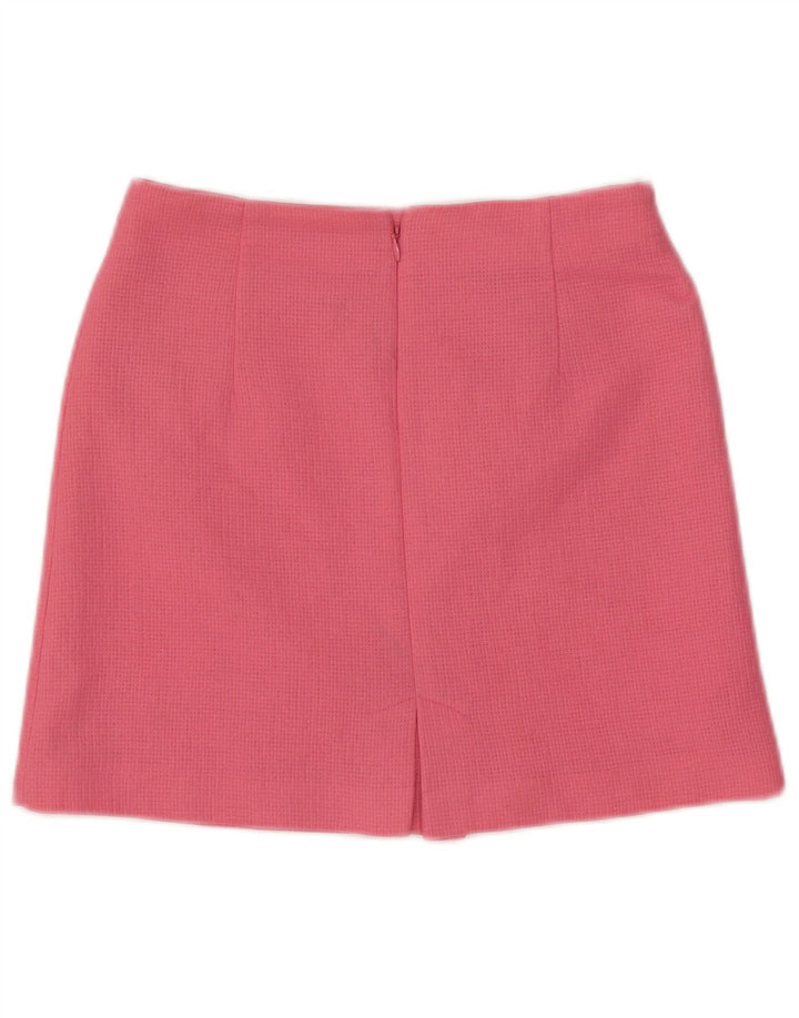 Zara Mujer Mini Falda XS W24 Rosa Poliéster