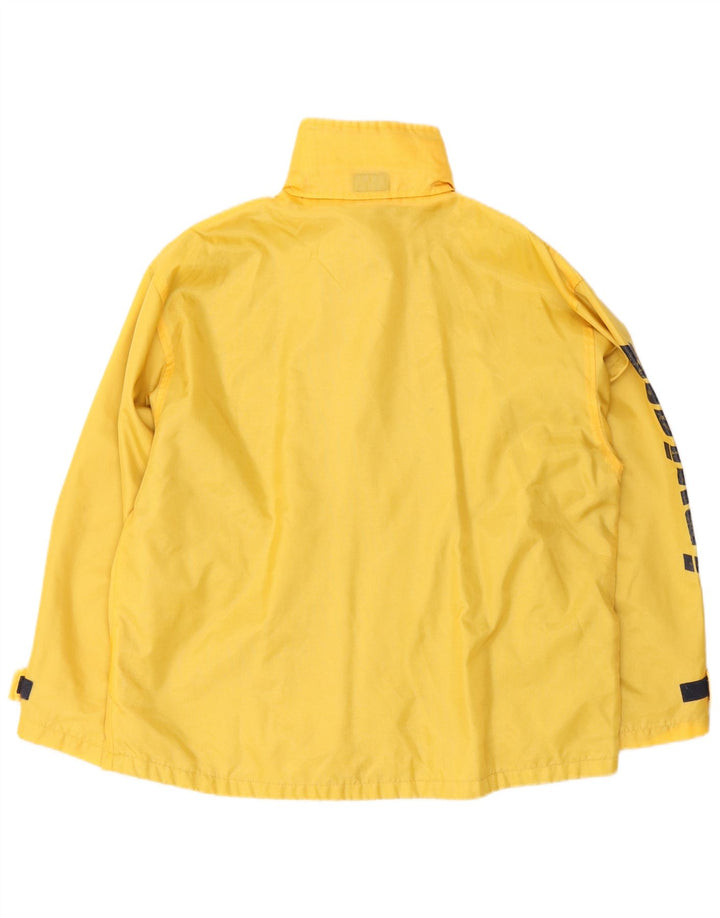 Invicta Dame Grafisk Windbreaker Jacket UK 14 Stor Gul Polyamid