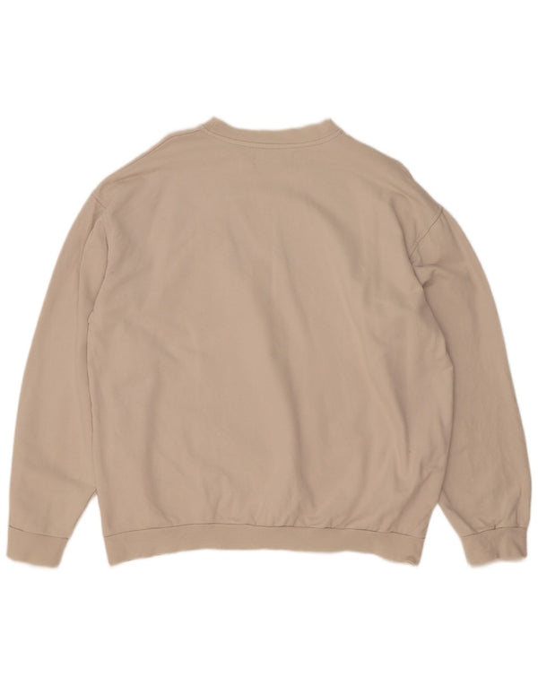 Felpa Kappa Uomo Maglione 2XL Cotone Beige