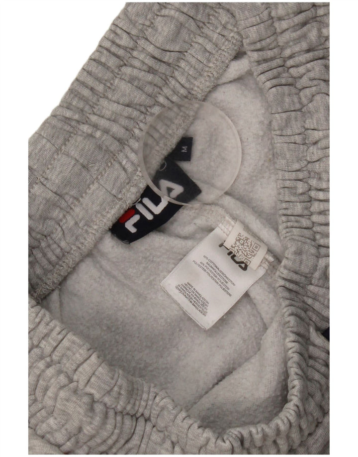 Fila Mens Graphic Tracksuit Trousers Joggers Medium Grey Colourblock