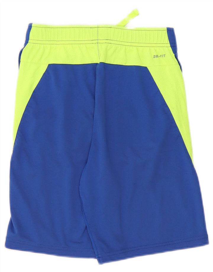 Nike drenge Dri Fit sportsshorts 8-9 år Small Blue Colourblock Polyester