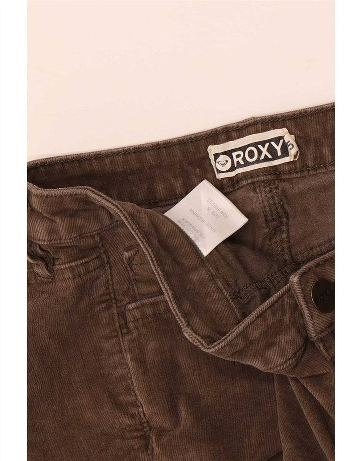 Roxy Womens Corduroy Shorts US 5 Small W28 Brown Cotton
